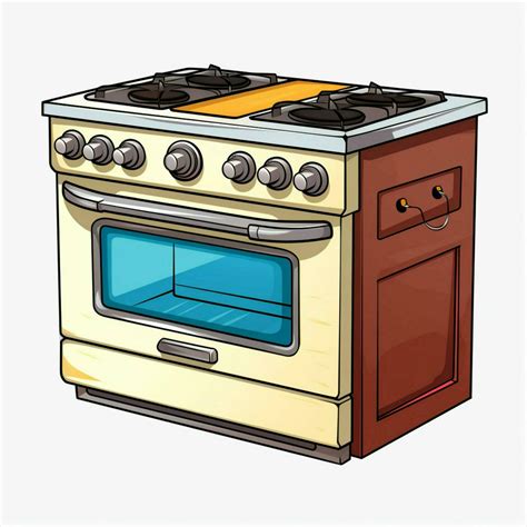 cartoon stove